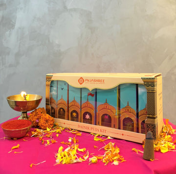 Dainik Puja Kit - Complete 7-Day Pooja Samagri for Each Day's Deity for Home or Travel