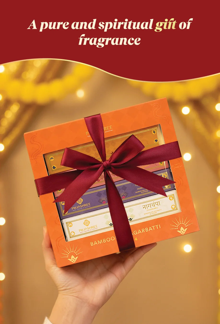 Pujashree Bambooless Agarbatti (Pack of 4) – Pure Aroma for Pooja & Peace