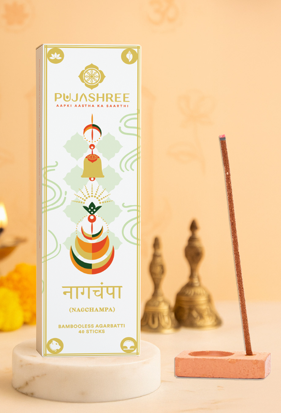 Nagchampa Bambooless Agarbatti – Sacred Aroma for Deep Devotion & Positive Vibes