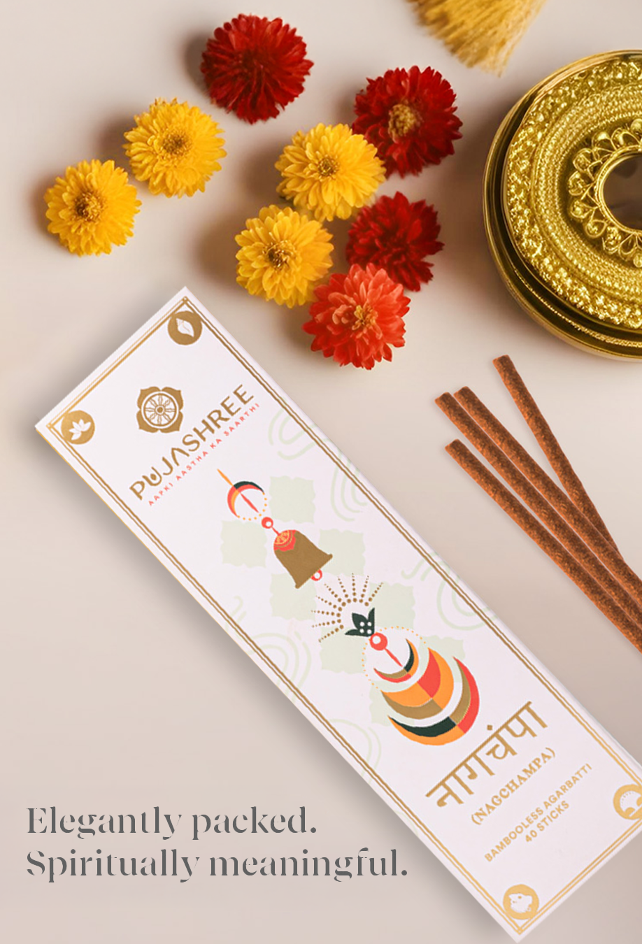 Nagchampa Bambooless Agarbatti – Sacred Aroma for Deep Devotion & Positive Vibes