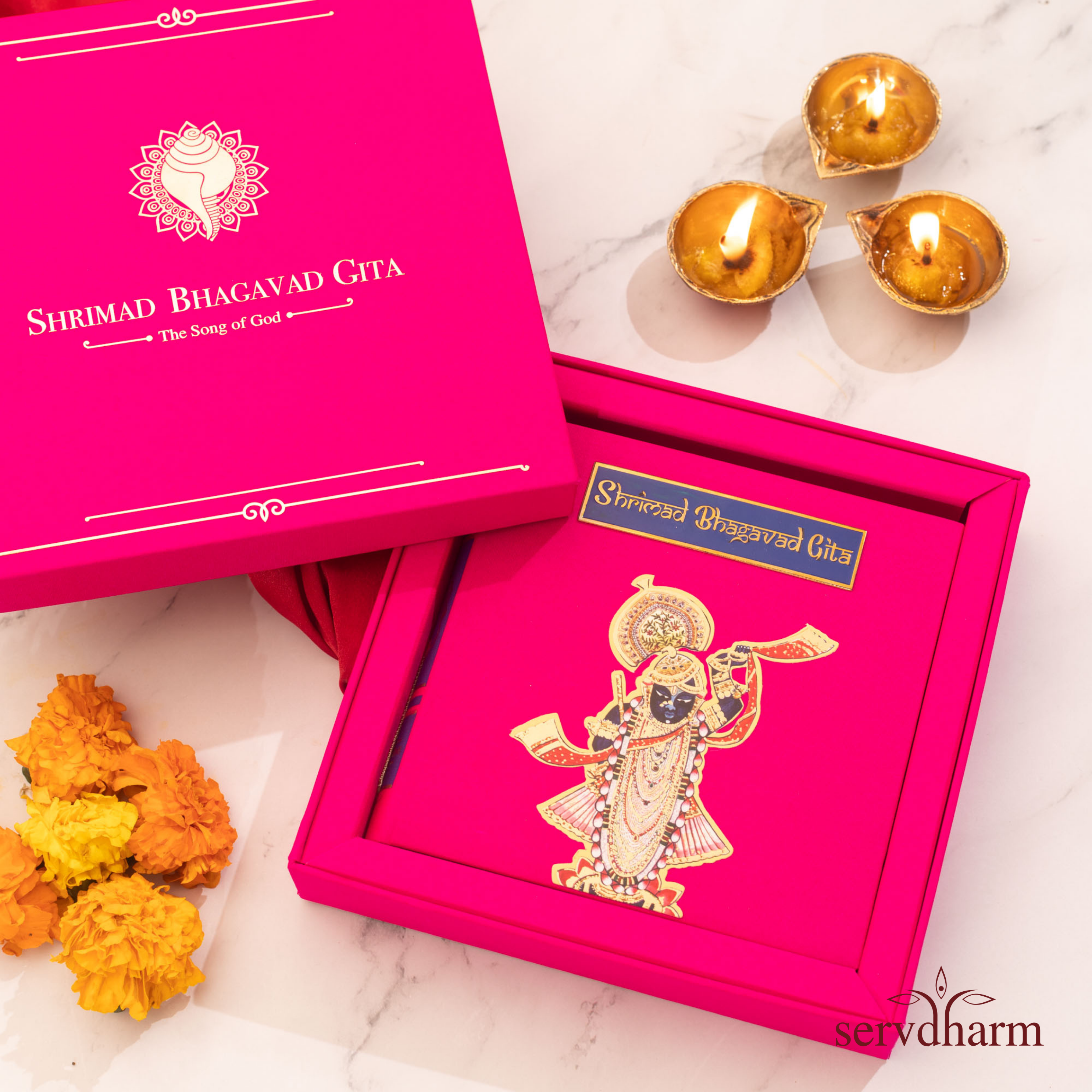 Srimad Bhagavad Gita | Luxe Edition | Bright Pink