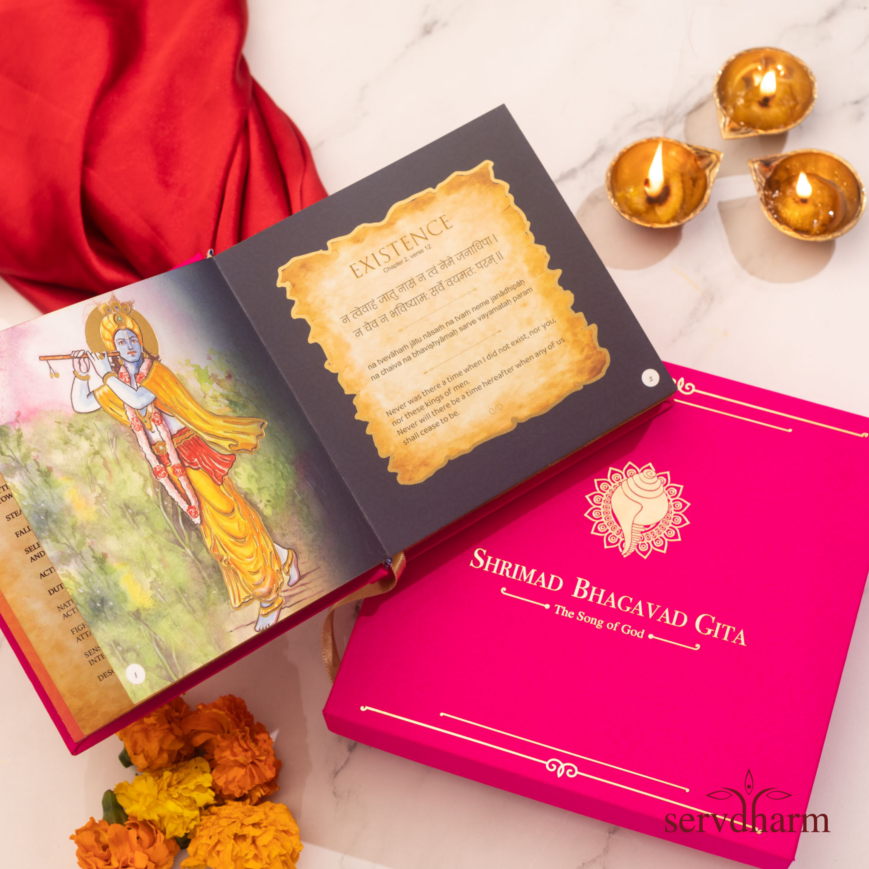 Srimad Bhagavad Gita | Luxe Edition | Bright Pink