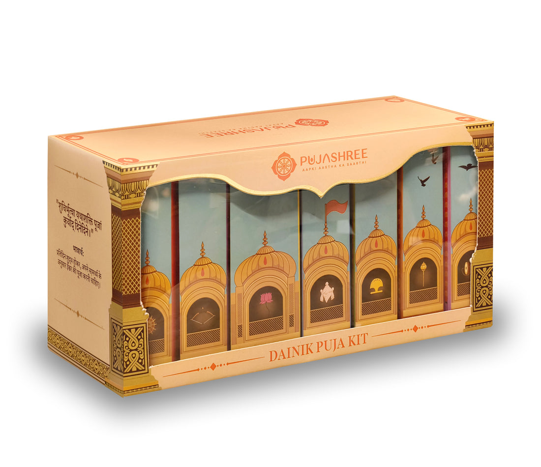 Dainik Puja Kit - Complete 7-Day Pooja Samagri for Each Day's Deity for Home or Travel